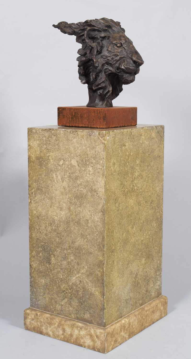 Natural History Bronze: David Cemmick (Contemporary), African Male Lion, a superb example in - Bild 8 aus 10