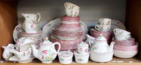 A Large Quantity of Spode, Marlbrough Sprays pottery and Luneville pottery in the same design (one