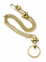 An Albertina Chain, with slider, length 28.5cm Gross weight 44.8 grams.