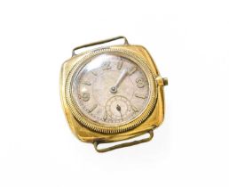 A Rolex Oyster, 18 carat gold watch case, (later dial and later movement, signed Everite), inside