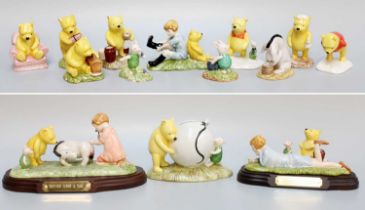 Royal Doulton "The Winnie the Pooh Collection" Limited Edition Tableaus, including: 'Summer's Day