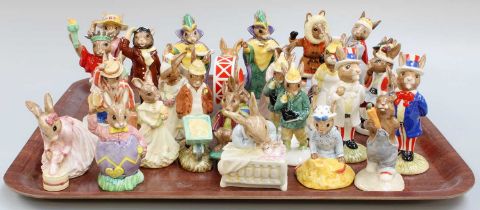 Royal Doulton Bunnykins, including: 'Britannia Bunykins', 'Uncle Sam Bunnykins', 'Statue of