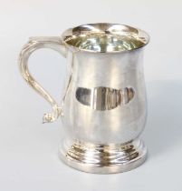 An Elizabeth II Silver Mug, by A. Chick and Sons Ltd., London, 1965, in the George III style,