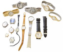 A Selection of Wristwatches, by Seiko, Rotary, Omega Constellation Quartz, Lady's 9 Carat Gold