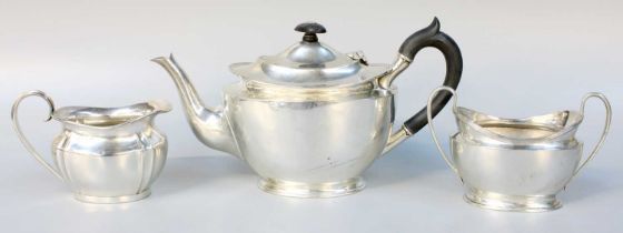 A George V Scottish Silver Teapot and Sugar-Bowl, by Brook and Sons, Edinburgh, The Teapot 1916