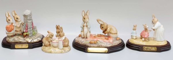 Beswick Beatrix Potter Tableaus: 'Peter and Benjamin Picking up Onions', model No. P3930, limited