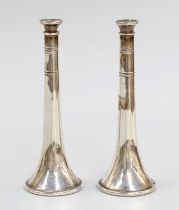 A Pair of George V Silver Novelty Pepperettes, by Walker and Hall, Sheffield, 1931, each in the form