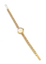 A Lady's 9 Carat Gold Rodania Wristwatch, 9 carat gold integral bracelet Gross weight: 14.3 grams