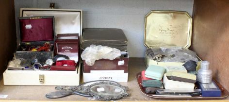 A Selection of Costume Jewellery, Bureau Grand Prix Wristwatch, other wristwatches, Parker pens,