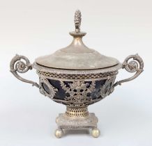 A Continental Silver Bowl, Possibly Dutch, Early 20th Century, the bowl tapering circular and with