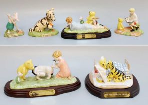 Royal Doulton "The Winnie the Pooh Collection" Limited Edition Tableaus, including:'Summer's Day