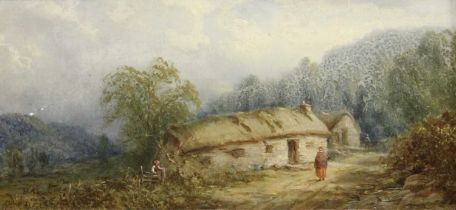 H* W* Penny (19th/20th Century) "Cottage in Llanwist Vale, N.Wales" Signed, inscribed verso, oil