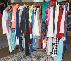 A Quantity of Assorted Ladies Costume including jackets, day wear, seperates etc (one rail)