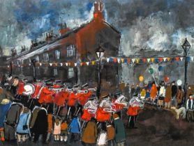 After Malcolm Teasdale (b.1944) "The Big Day Out" Signed and numbered 13/95, giclee print on