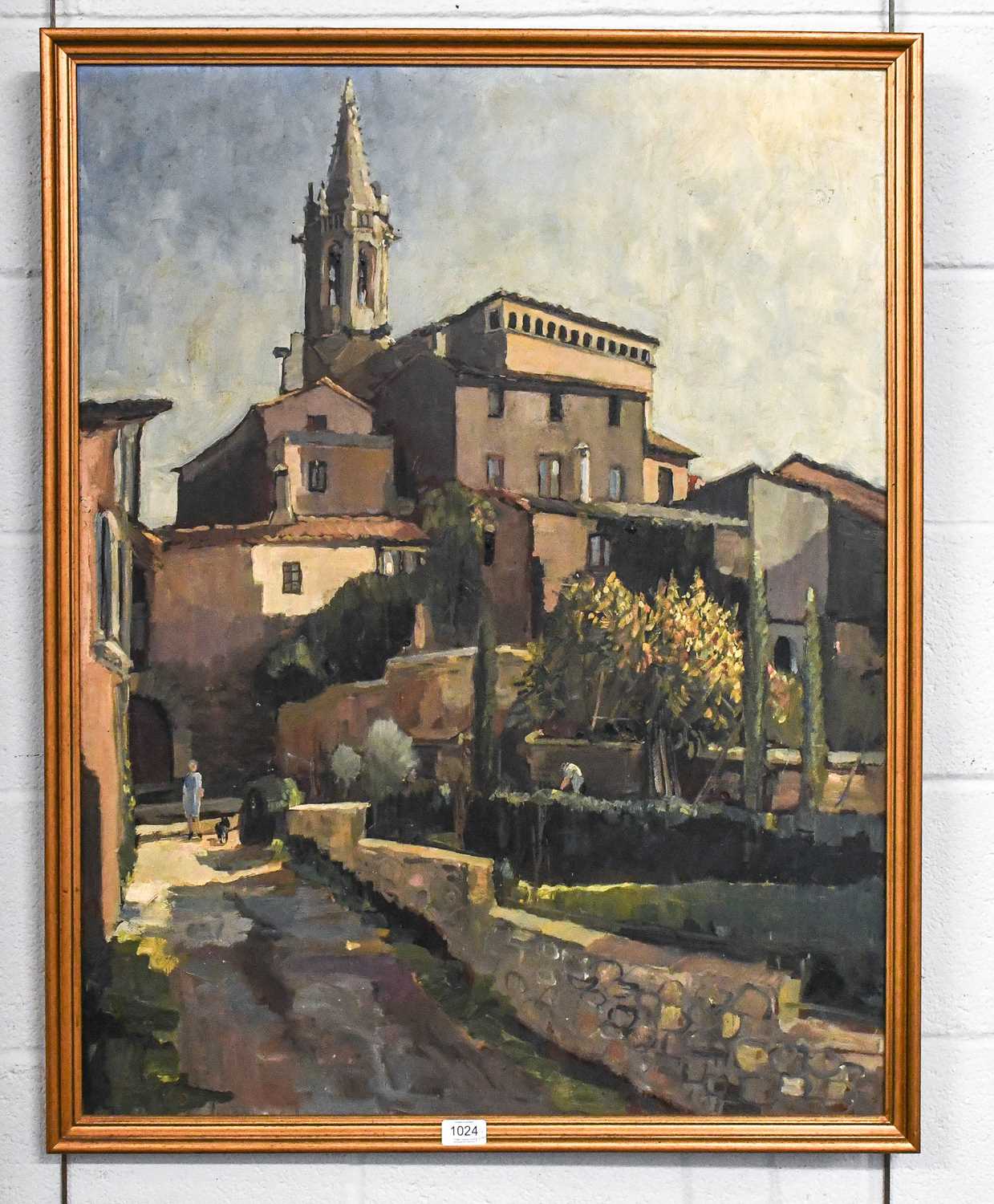 John Carter (1922-2004) Girona Signed and dated (19)86, inscribed verso, oil on board, 90cm by - Image 2 of 2