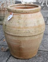 A Large Terracotta Jar, maker Clarous, Mane, France, 60cm high Free from chips and cracks, has