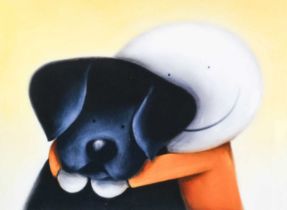 After Doug Hyde (b.1972) "Beware of the Dog" Signed, inscribed and numbered 172/495, giclee print,