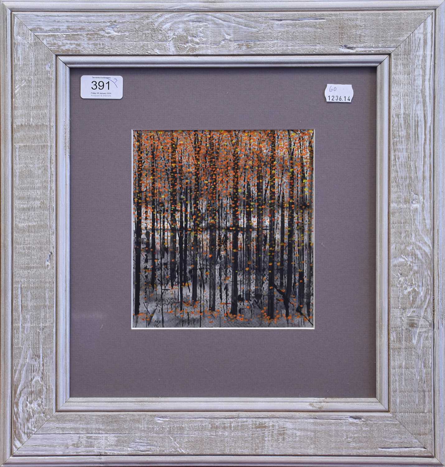 Neil Farrell (Contemporary) "November Woods" Initialled and dated (20)16, watercolour; together with - Image 4 of 6