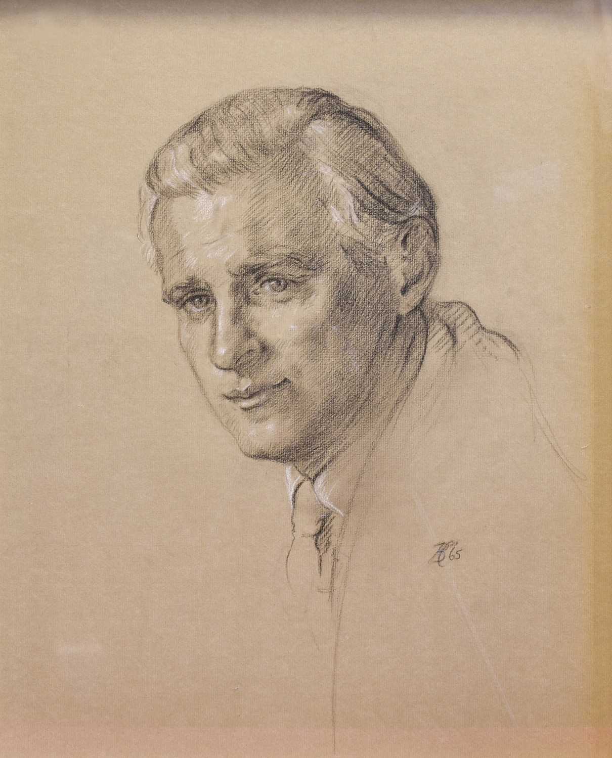 Bardy Crewdson (1919-2006) Head and shoulders sketch of a gentleman Initialled B.C (Bardy