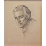 Bardy Crewdson (1919-2006) Head and shoulders sketch of a gentleman Initialled B.C (Bardy