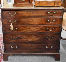 Georgian Mahogany Secretaire Chest, 112cm by 55cm by 108cm