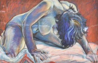 Byron Howard (b.1935) Nude study of a female Signed, pastel, 53cm by 83cm Howard is best known as