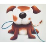 After Doug Hyde (b.1972) "Walkies" Signed, inscribed and numbered artist's proof 23/60, giclee