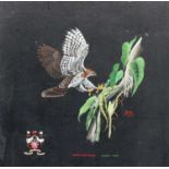 ? (20th Century) "Ornate Hawk Eagle (Spizoetus Ornatus)" Monogrammed and dated 1972, indistinctly