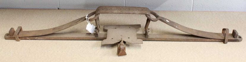 A 19th Century Cast Iron Animal Trap