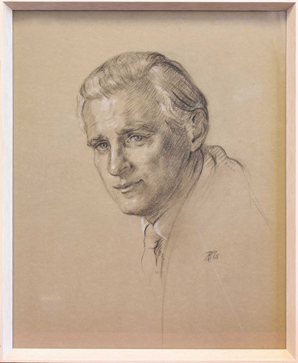Bardy Crewdson (1919-2006) Head and shoulders sketch of a gentleman Initialled B.C (Bardy - Image 2 of 2