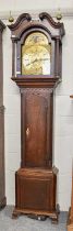 An Oak 30 Hour Longcase Clock, dial bearing a later inscription John Lawson, Bradford, later