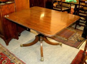 A 19th Century Mahogany Tilt Top Breakfast Table, 118cm by 95cm by 73cm