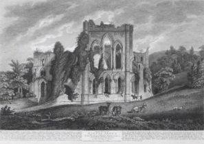 E.Dayes (Late 18th/Early 19th Century) "East View of Rieval Abbey" "South West View of Rieval Abbey"