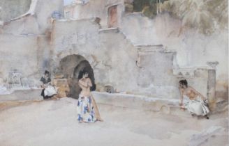 After William Russel Flint (1880-1969) Female figures at rest Limited edition print, numbered 42/