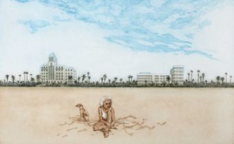 Frank Vernon Martin (1921-2005) "Biscayne" Signed, titled and numbered 45/100 in pencil to the