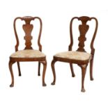 A Pair of Reproduction 'Newbridge/Malahide' Walnut Side Chairs, by Historic Interiors Limited,