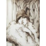 Frank Vernon Martin (1921-2005) "Vilma Banky" Signed, titled and numbered 26/100 in pencil to the