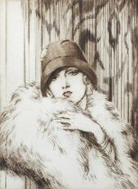 Frank Vernon Martin (1921-2005) "Vilma Banky" Signed, titled and numbered 26/100 in pencil to the