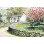 R.W.Lamb (20th Century) "Cottage in Langdale" Signed and dated 1987, inscribed verso, watercolour,