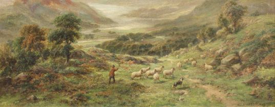 Frank Thomas (19th Century) "The Estuary of the Mawddach, N.Wales" Signed, inscribed verso, oil on