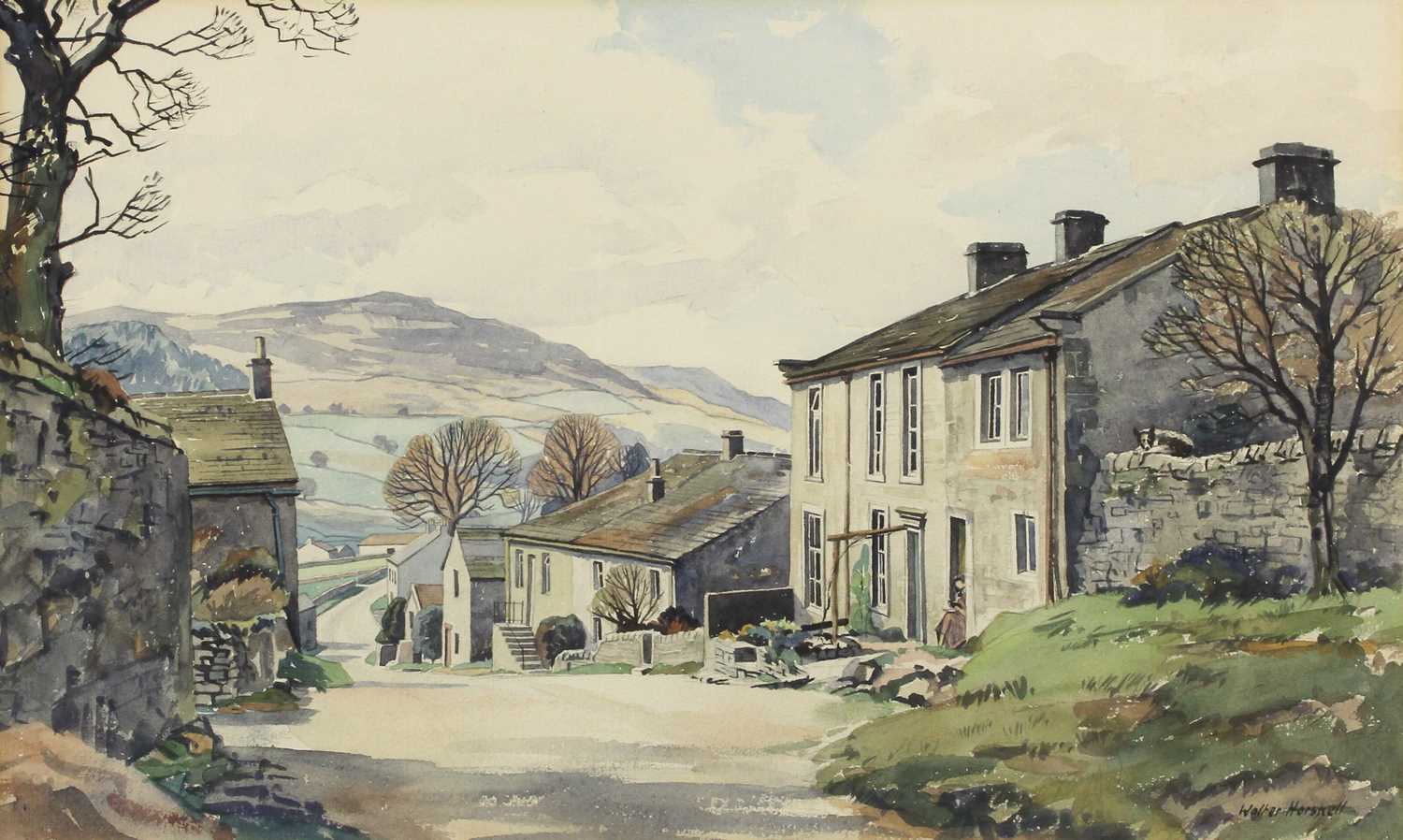 Claude Horsfall (20th Century) "Approaching Kettlewell" Signed, oil on canvas board?, 49.5cm by - Image 4 of 8