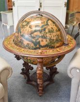 A 20th Century Table Globe Bar, 88cm by 110cm