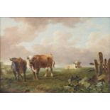 Follower of Thomas Sydney Cooper RA (1803-1902) Cattle grazing with farm building beyond Oil on