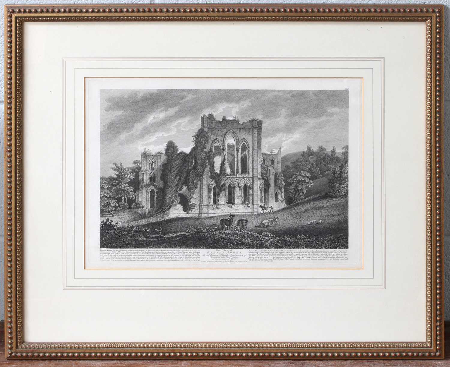 E.Dayes (Late 18th/Early 19th Century) "East View of Rieval Abbey" "South West View of Rieval Abbey" - Image 3 of 3