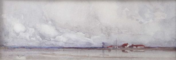 William Lee-Hankey (1869-1952) "Clouds Over Rhineland" Signed, watercolour; together with a