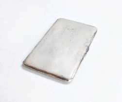 A George V Silver Cigarette-Case, by John Henry Wynn, Birmingham, 1932, oblong and with overall