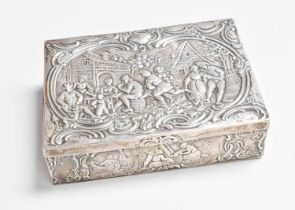 A German Silver Box, by Neresheimer, Hanau, With English Import Marks for Berthold Muller,
