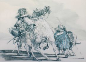 After Claude Weisbuch (1927-2014) French Don Quixote in Spain Indistinctly signed and numbered 213/