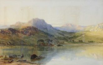 Samuel Philips Jackson (1830-1904) Ullswater Signed and dated 1858, watercolour, 60cm by 94.5cm Time