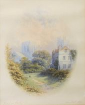 George Fall (1848-1925) "Minster. York" Signed, inscribed and dated 1882, watercolour, 27.5cm by